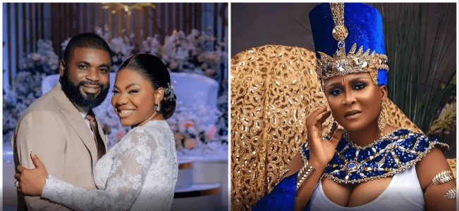 ‘you don’t need to stress yourself to keep a man’ – actress ruth eze makes case with mercy chinwo’s marriage