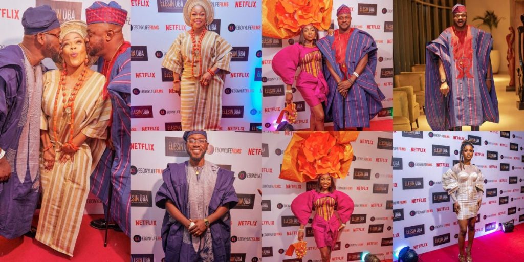 Odunlade adekola, shaffy bello, others dazzle at the viewing party of elesin oba (photos and video)