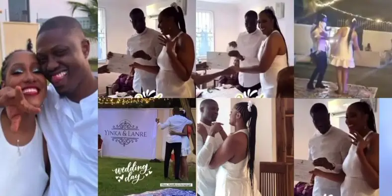 Rapper vector finally weds babymama, yinka coker (video)