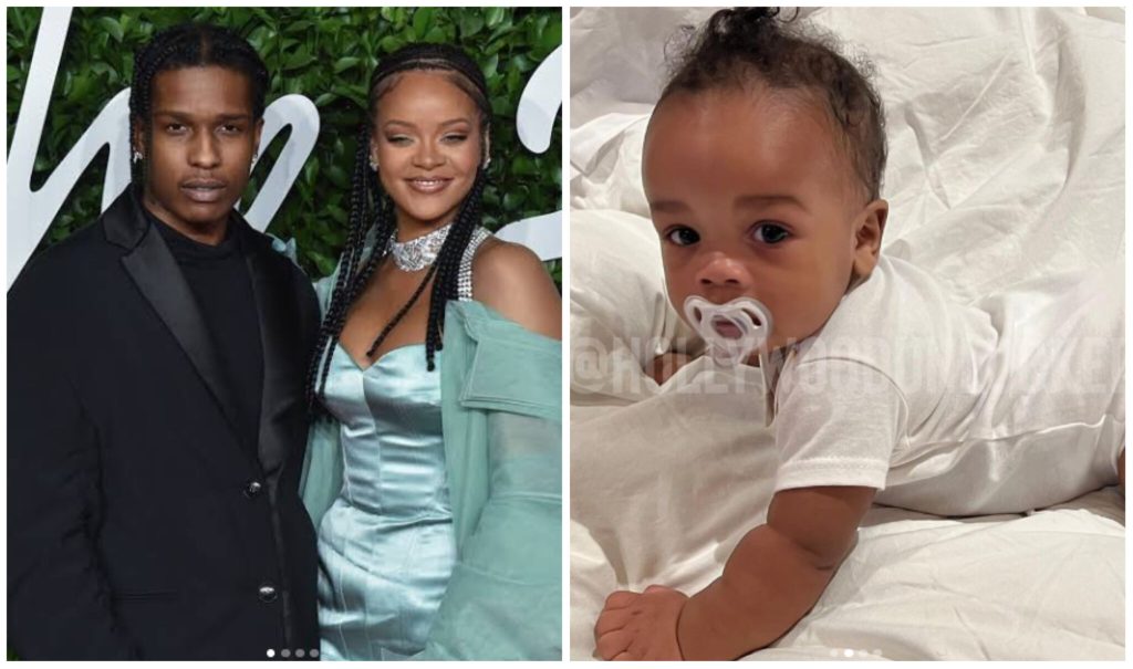 Rihanna finally unveils son’s face