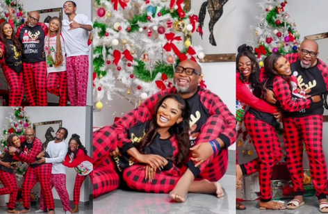 Actress iyabo ojo shares beautiful christmas themed photos with her blended family (video)
