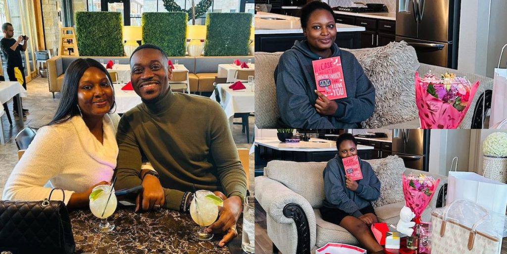“muslim don’t celebrate valentine, you are just a social media muslim”- fans drag lateef adedimeji for celebrate valentine with his wife