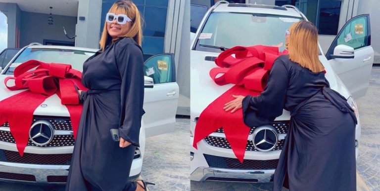 Actress joke jigan excited as her husband gift her mercedes benz as birthday gift