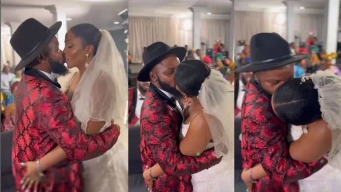 “e sweet me die” – nedu wazobia says as he continuously lock lips with bbnaija’s mercy eke in new video (watch)