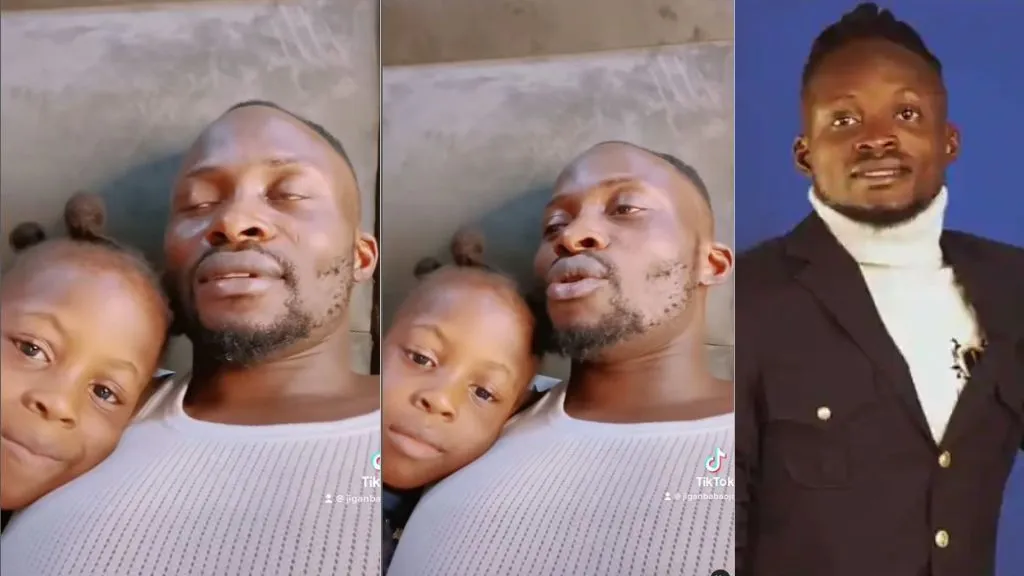 “i can’t stop laughing” – reactions as actor jigan baba oja educates daughter about his disability (video)