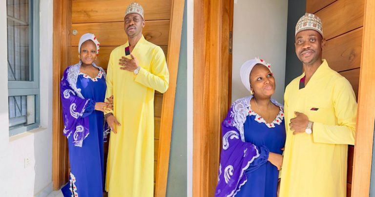 “iyawo alhaji x alhaji”- lateed adedimeji and wife, mo-bimpe steps for eid mubarak