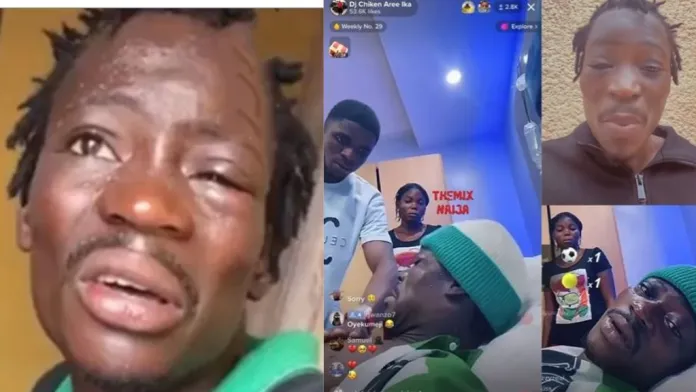 Nigerians pour in prayers on dj chicken as he lands in hospital due to chest injury after being beaten to pulp (video)
