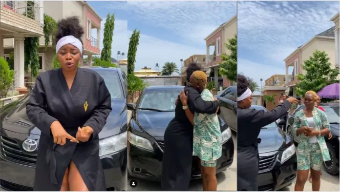 “this is heartwarming” – video as ig influencer ashmusy surprises her staff of five years with a new car (watch)