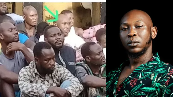 “after god fear government” – reactions as seun kuti spotted with his new family at panti (photos)