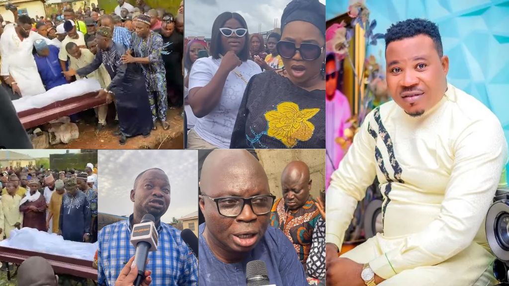 Celebrities troop in as actor murphy afolabi laid to rest in lagos video | the9jafresh