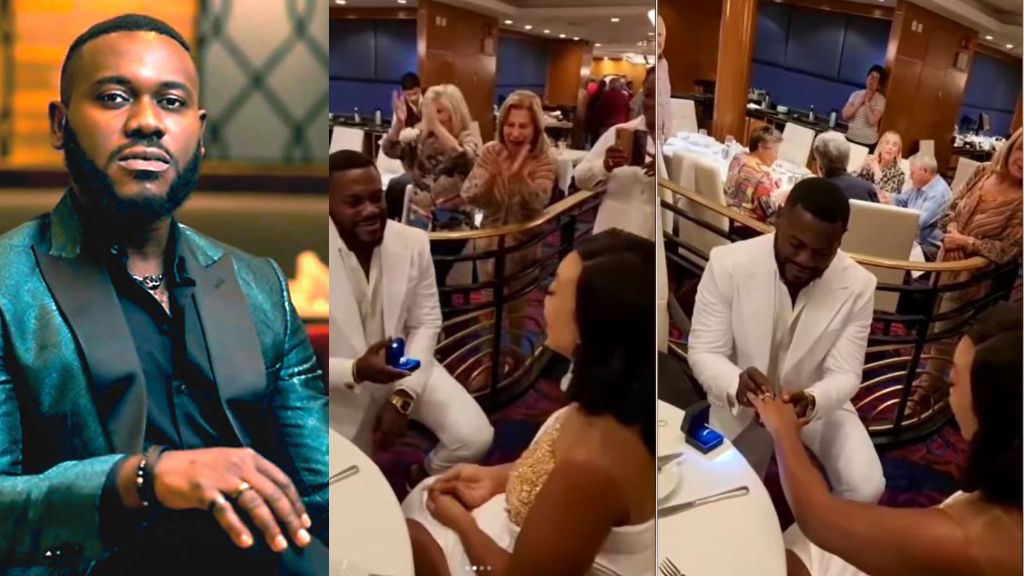 Checkout the beautiful moment deyemi okanlawon proposes to his wife again on their 10th wedding anniversary video 1 | the9jafresh