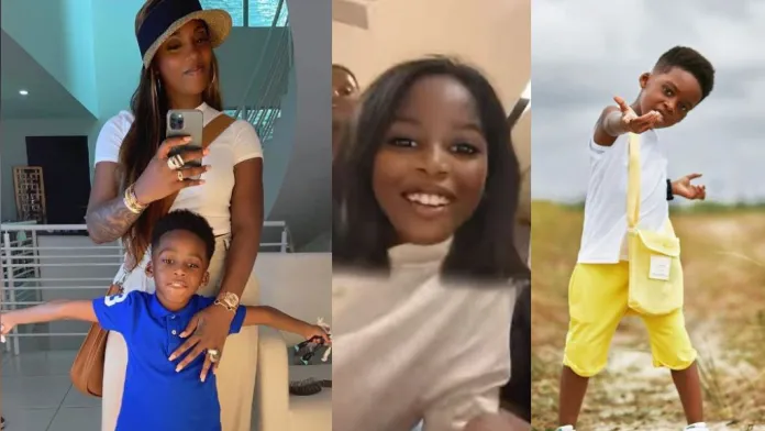 “i’m a boy, not a girl! ” – tiwa savage’s son expresses displeasure against mother’s attempted makeover (video)
