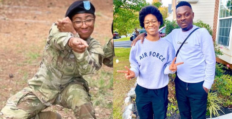 Actor kunle afod celebrates his daughter who is in the us airforce as she clock 20