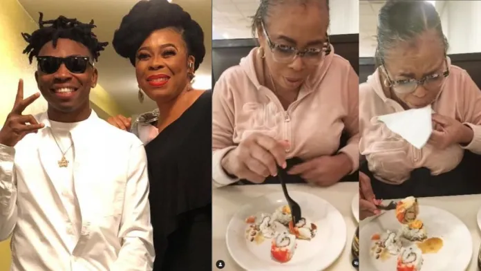 Never again kodun kota – actress toyin adewales reaction after trying out sushi for the first time gets many rolling video | the9jafresh