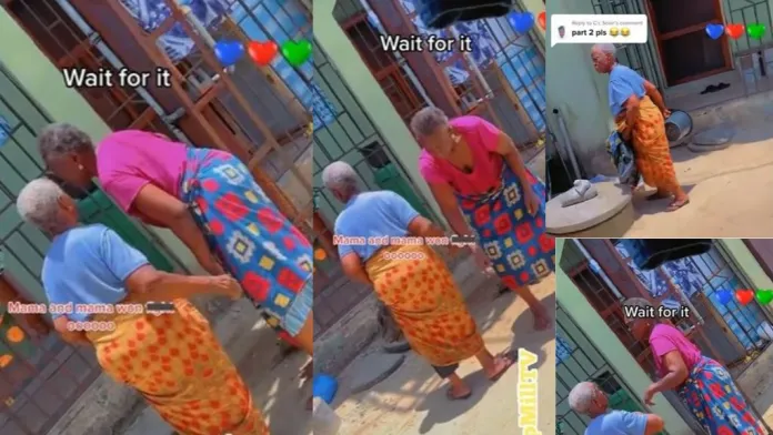 “them don shack confirm ogogoro” – video trends as nigerian granny brags after rival granny confronted her in delta state (watch)