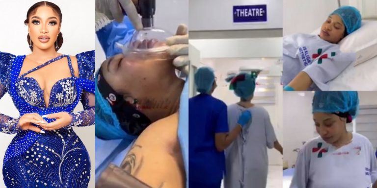 Tonto dikeh undergoes third butt lift enhancement surgery (video)