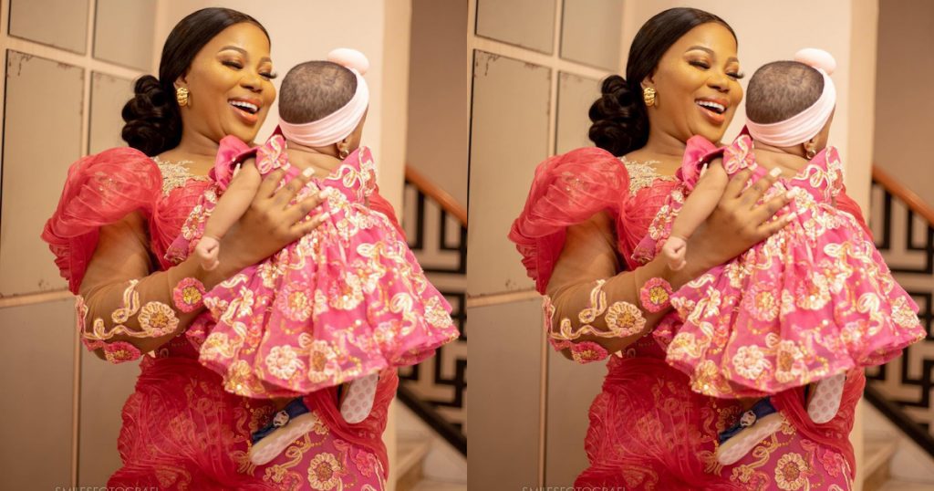22one of the best birthday gift god gave me22 seyi edun rejoices as she steps out in a matching with daughter 1024x538 1 | the9jafresh
