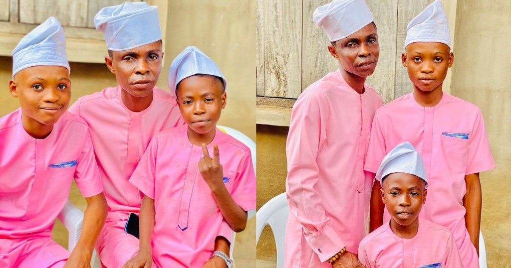 Actor sisi quadri shares an adorable family photo with his two sons | the9jafresh