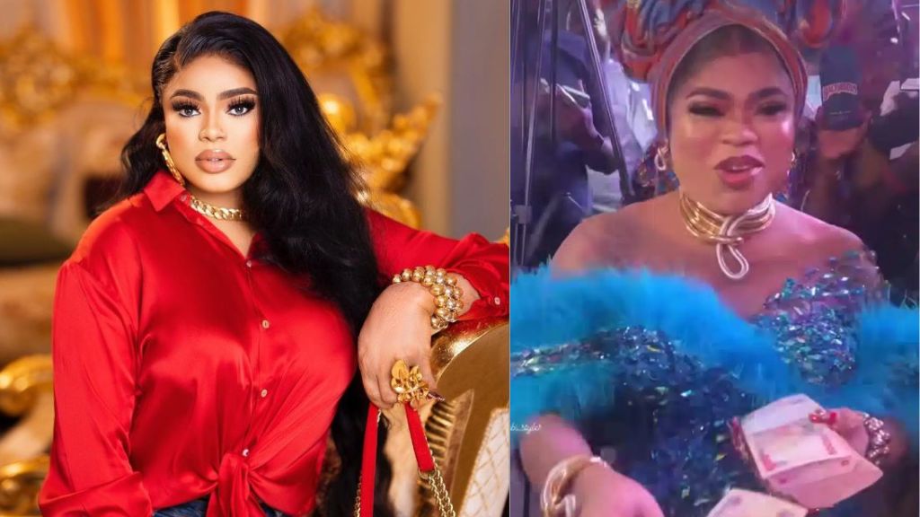 Crossdresser bobrisky causes a stir as he makes n500 notes rain at party video | the9jafresh