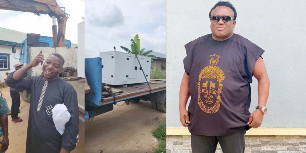 Fuji singer saheed osupa gifts pastor agbala gabriel a mikano generator worth n5 million | the9jafresh