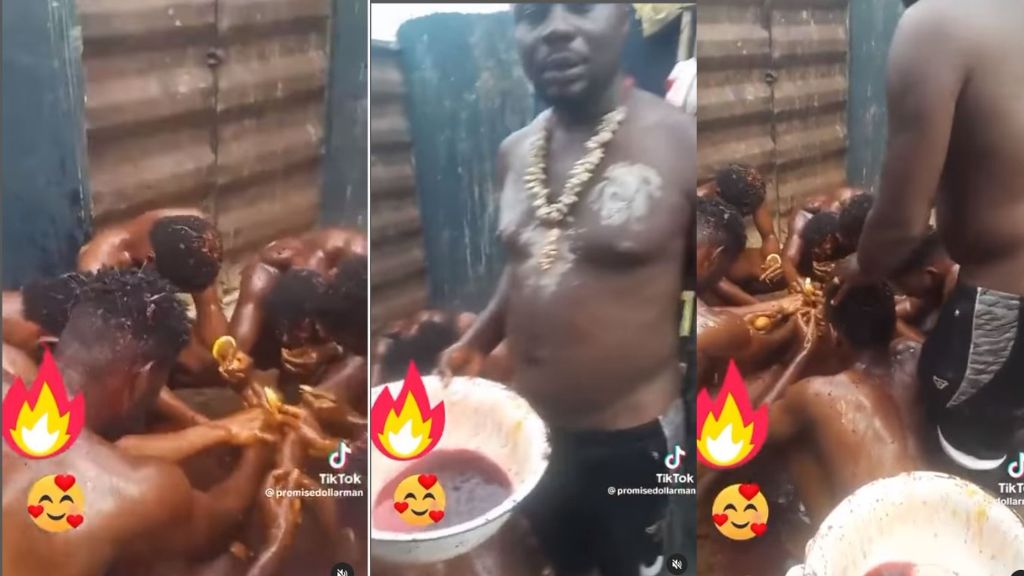 Reactions as native doctor spotted bathing yahoo boys with blooddon jazzy shows off new 1 1 | the9jafresh