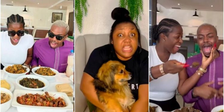 “so my son is food to you” – president of dog lovers calls out hilda baci and enioluwa over dog-eating video