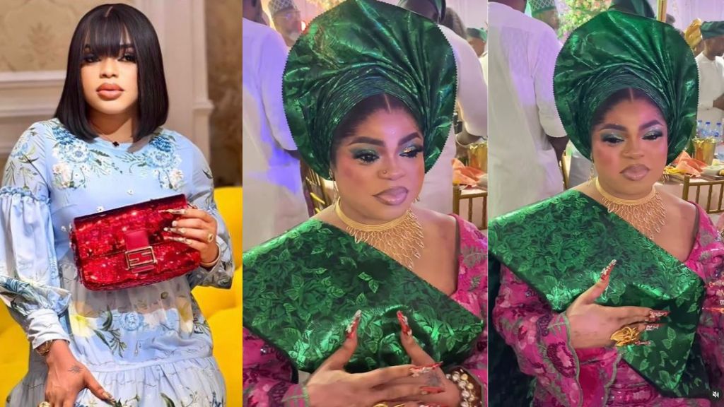 Wetin you dey cover for chest reactions trail video of bobrisky at a star studded wedding in lagos watch | the9jafresh